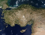 Turkey from Space - Ankara is just north west of the lake in the middle
