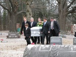 2/12/2008 - Grave side - Shelby leading the way.