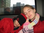 12/22/2008 - Asleep on the train home.