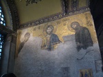 12/28/2008 - Gold mosaic of Christ inside St. Sophie