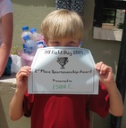 6/16/2009 - Isaac and his award