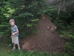 8/4/2010 - Eli, don't climb the ant hill.