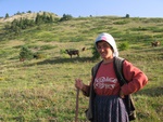 8/5/2010 - Local woman herding her cattle