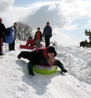 3/10/2011 - Sledding in the forest