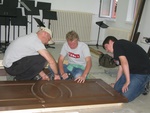 4/30/2011 - Building the set for the school play