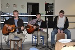 3/16/2012 - Mason, Sam, and Josh playing at the Senior coffee house