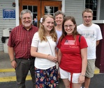 5/11/2012 - Lunch with Sam's advisor, Dr. Costello, and family